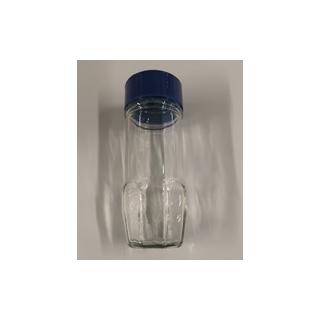 Gewürzstreuer aus Glas blau