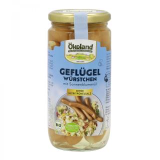 Würstchen Geflügelwürstchen, 6 Stk im Glas ohne Nitritsalz
