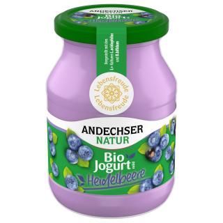Jogurt Heidelbeere  im Glas